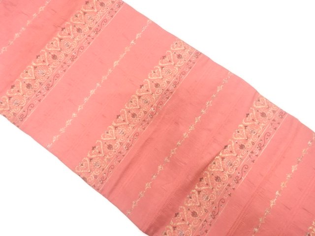JAPANESE NAGOYA OBI / WOVEN FLORAL SARASA